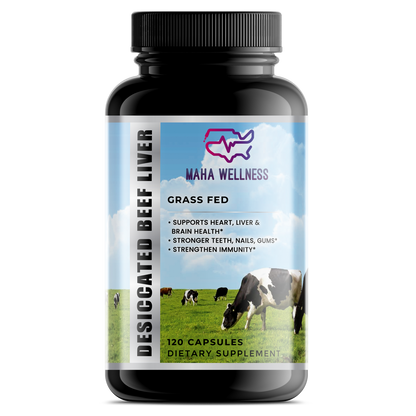 Grass Fed Desiccated Beef Liver Capsules – Pasture Raised