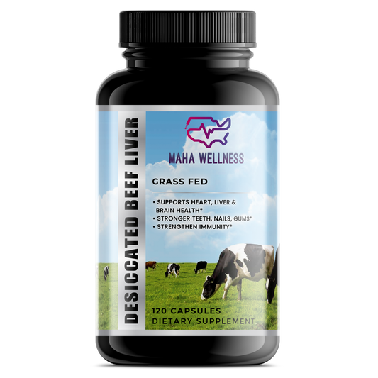 Grass Fed Desiccated Beef Liver Capsules – Pasture Raised
