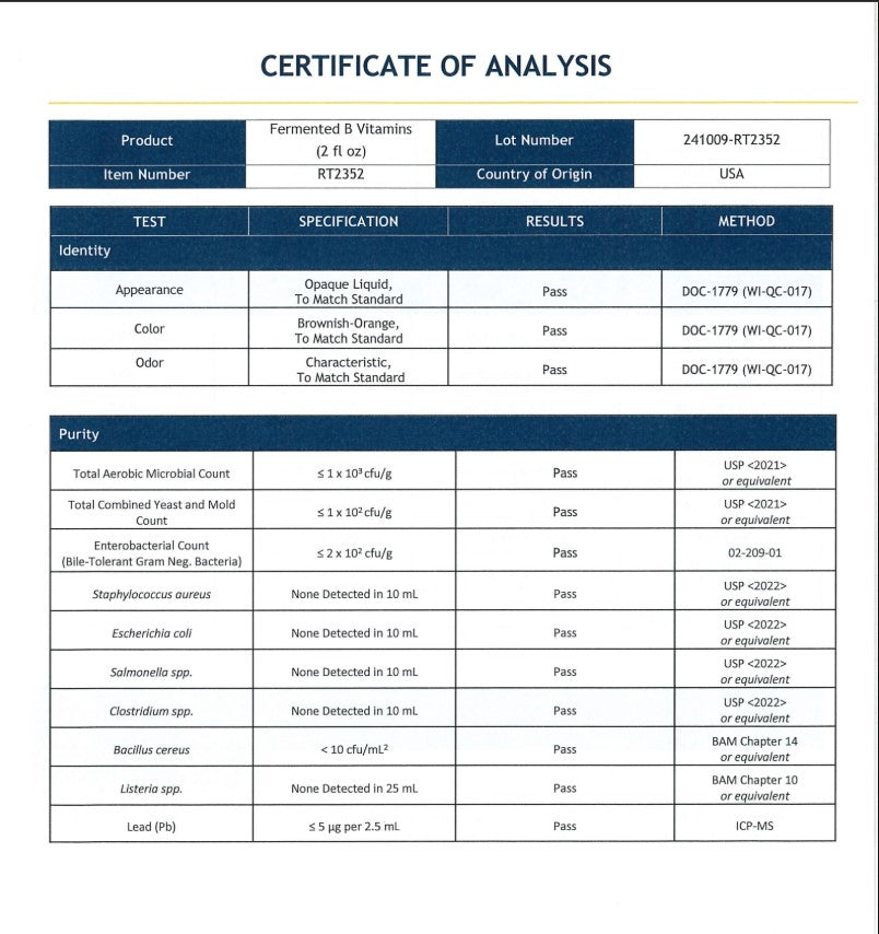 Fermented Vitamin B Complex 2 fl oz