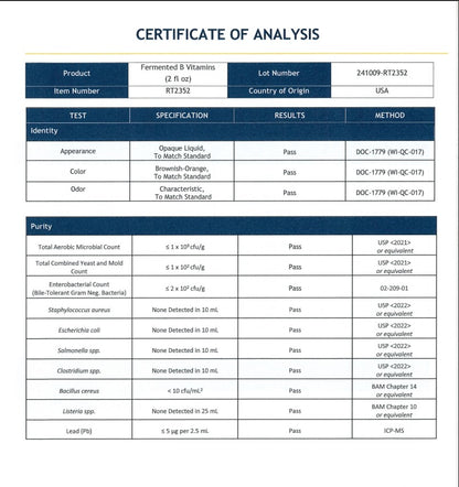 Fermented Vitamin B Complex 2 fl oz