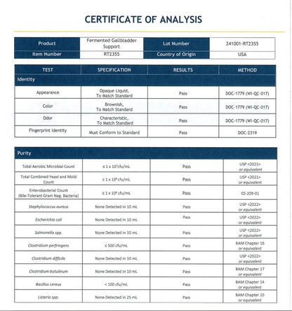 Fermented Gallbladder Support 8 fl oz
