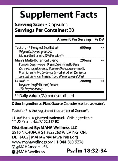 Premium Testosterone w/ Testofen ®