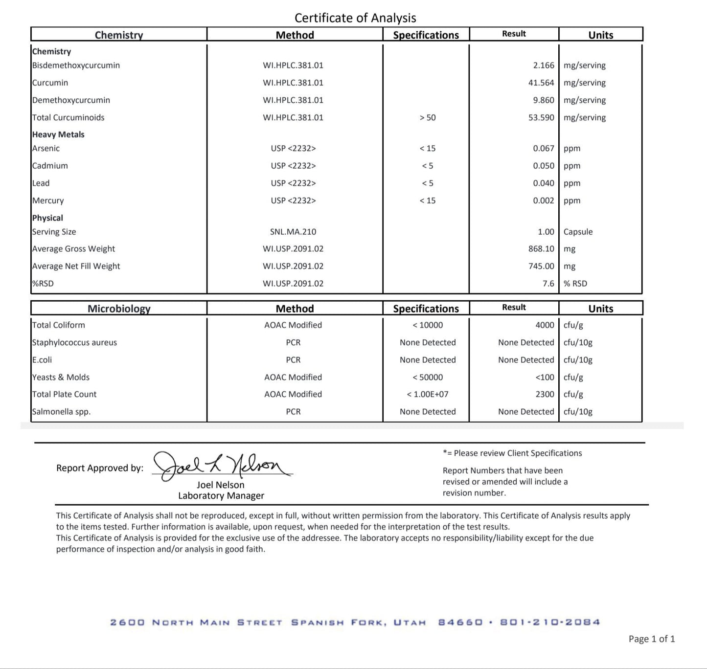 Turmeric w/BioPerine - 650mg (ORGANIC)