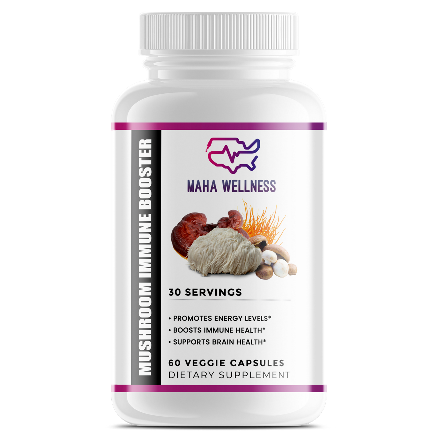 Mushroom Immune Booster: Chaga, Cordyceps, Reishi and Lion’s Mane