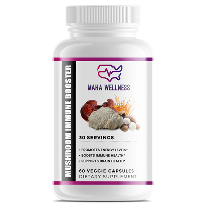 Mushroom Immune Booster: Chaga, Cordyceps, Reishi and Lion’s Mane