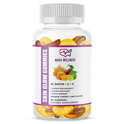 Skin Glow Gummies w/ Biotin + C + E