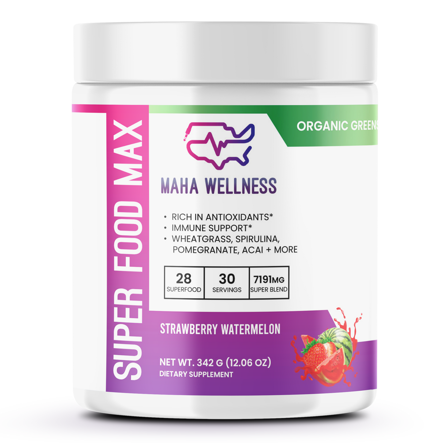 Organic Super Greens - Watermelon