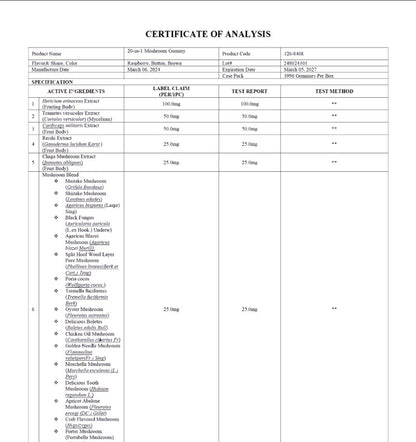 Premium Mushroom Complex Gummies