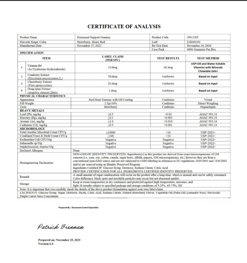 Premium Women's Hormonal Support Gummies