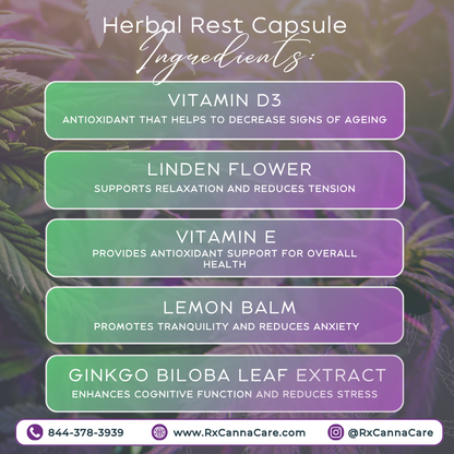 RxCannaCare™ - Botanical Rest Capsules